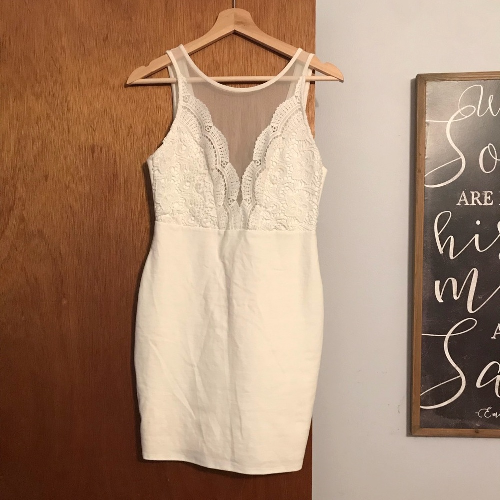 White formal dress